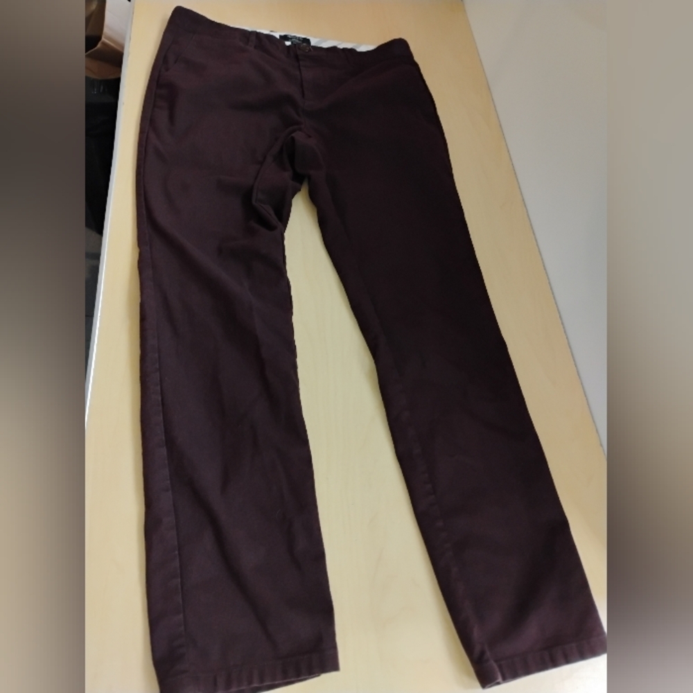 RW & Co Men's Brown Slim Fit Straight Pants Size 31x32